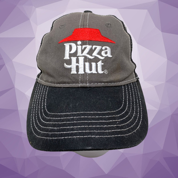 Vintage Pizza Hut Branded Embroidered Mesh Back Trucker Hat Cap Strapback - Picture 1 of 6